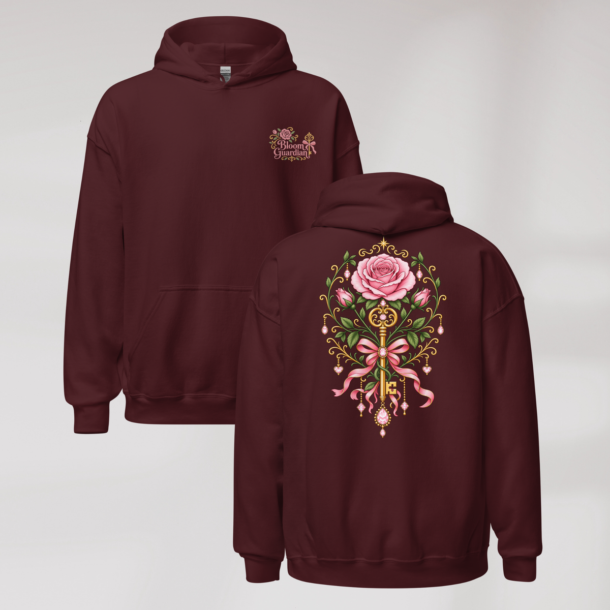 Bloom Guardian Hoodie Soft (F) – Farbe Kastanienbraun – Ansicht 1
