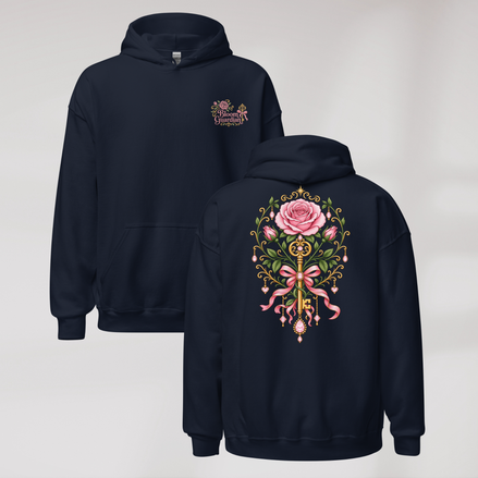 Bloom Guardian Hoodie Soft (F) – Farbe Navy – Ansicht 1