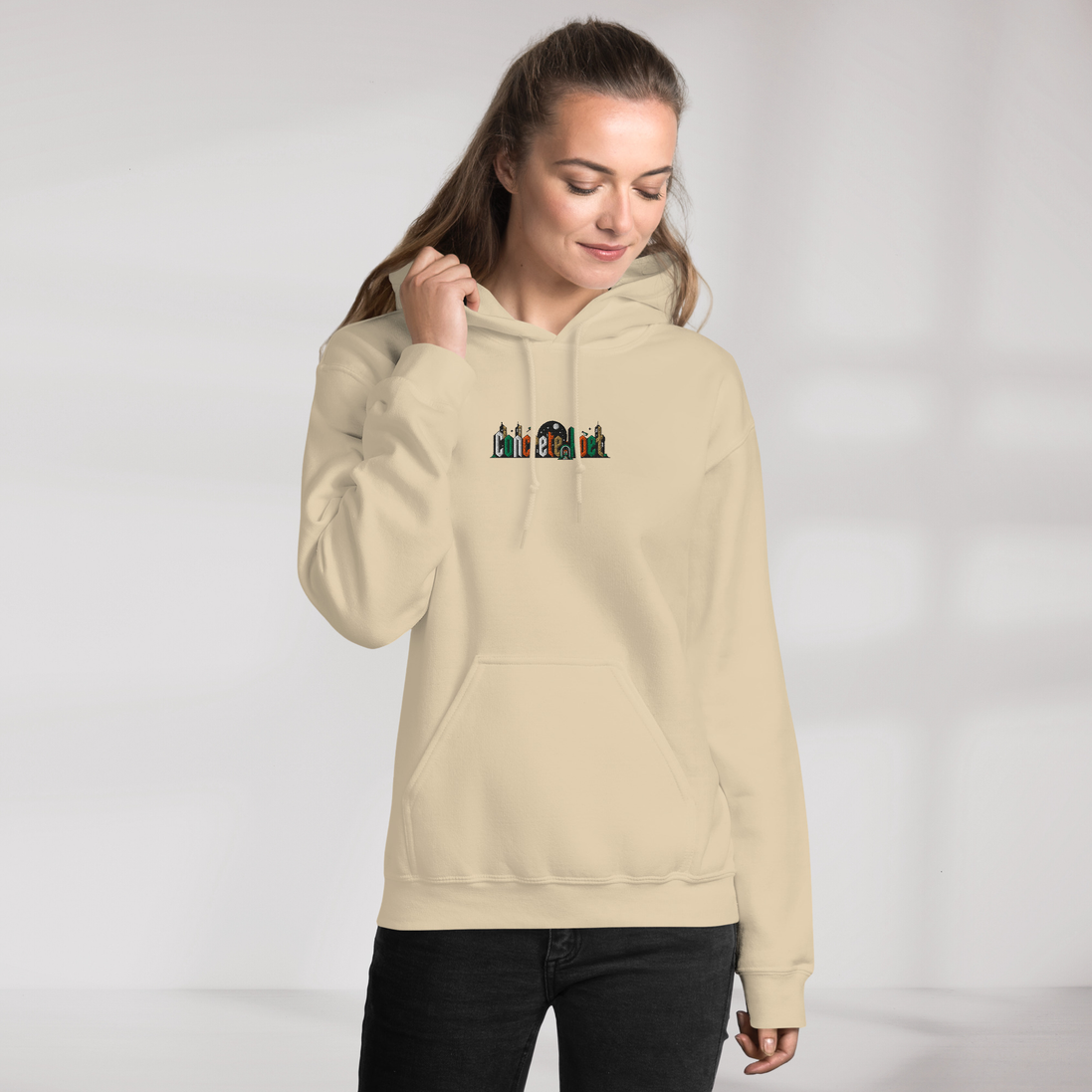 Concrete Poet Hoodie Retro (F) – Farbe Sand – Ansicht 6