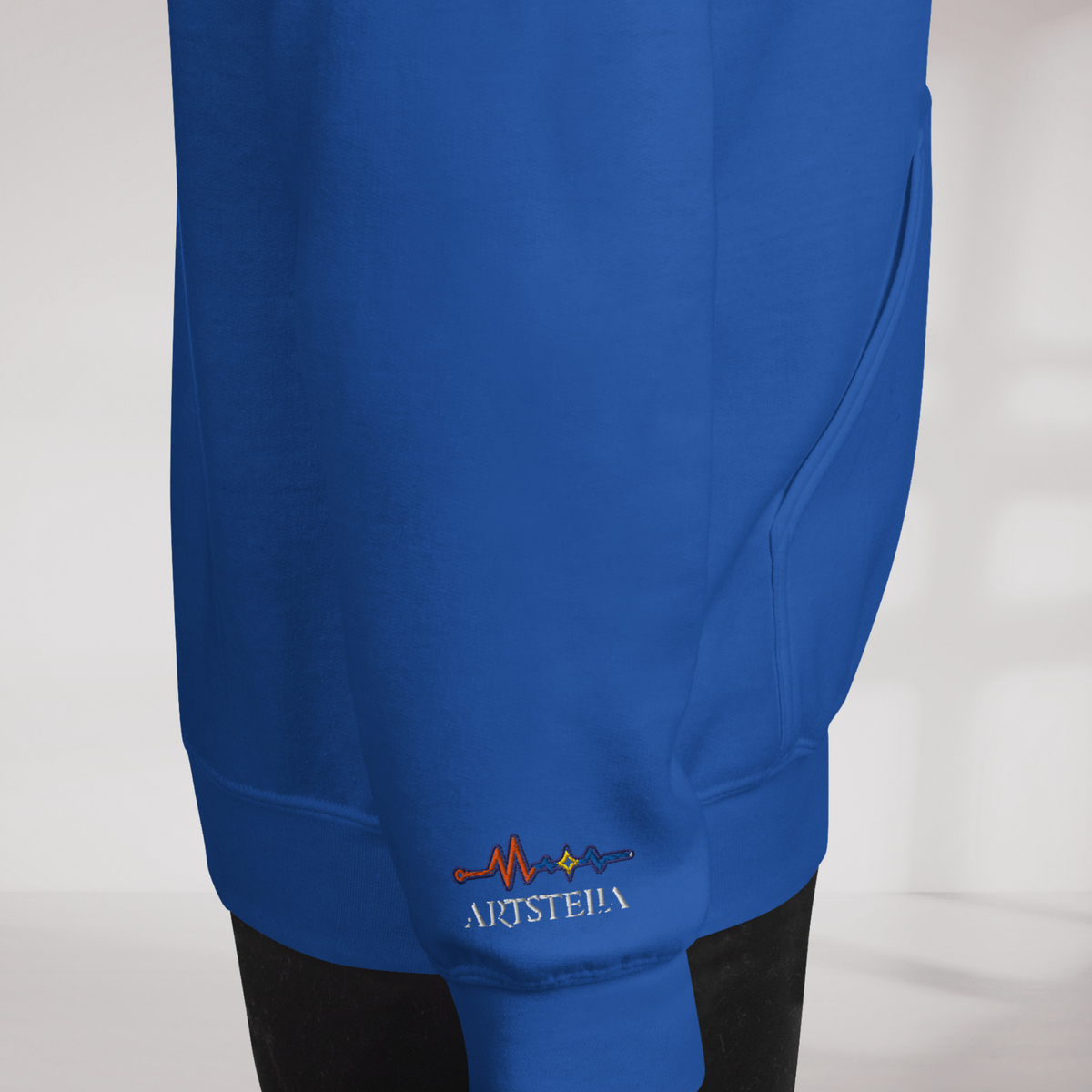 Pulse Wanderer Hoodie Retro – Farbe Royalblau – Ansicht 6