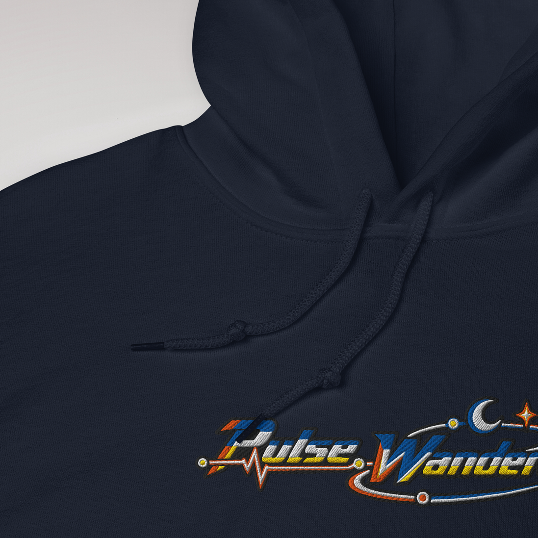 Pulse Wanderer Hoodie Retro – Farbe Navy – Ansicht 3