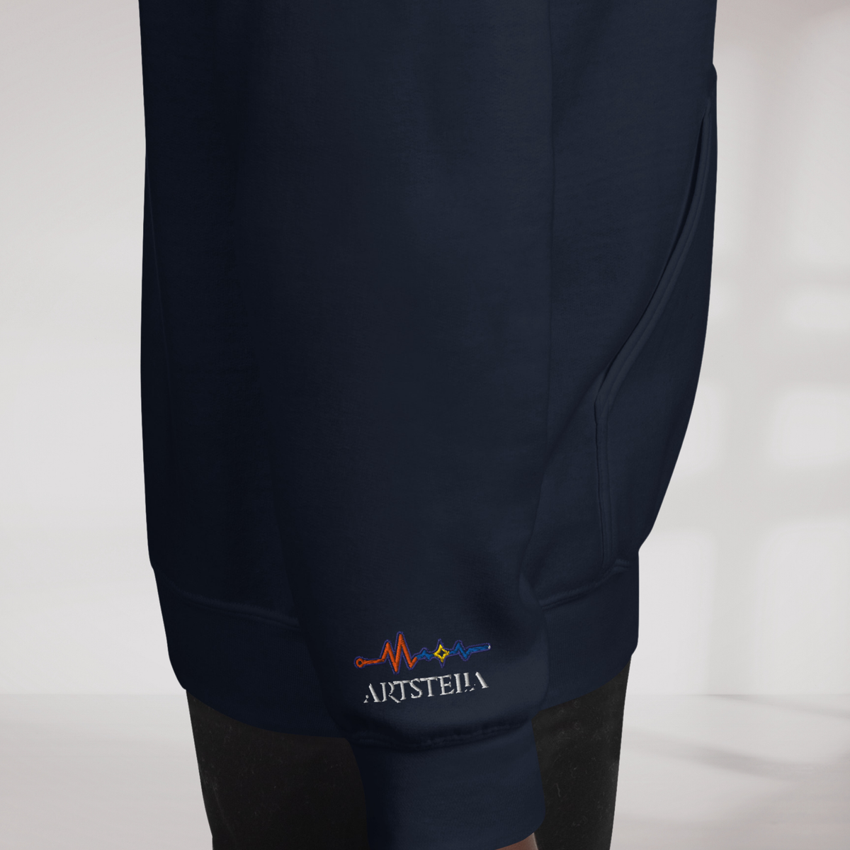 Pulse Wanderer Hoodie Retro – Farbe Navy – Ansicht 5