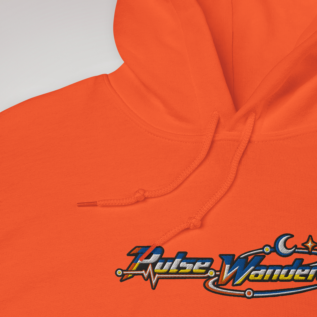 Pulse Wanderer Hoodie Retro – Farbe Orange – Ansicht 3