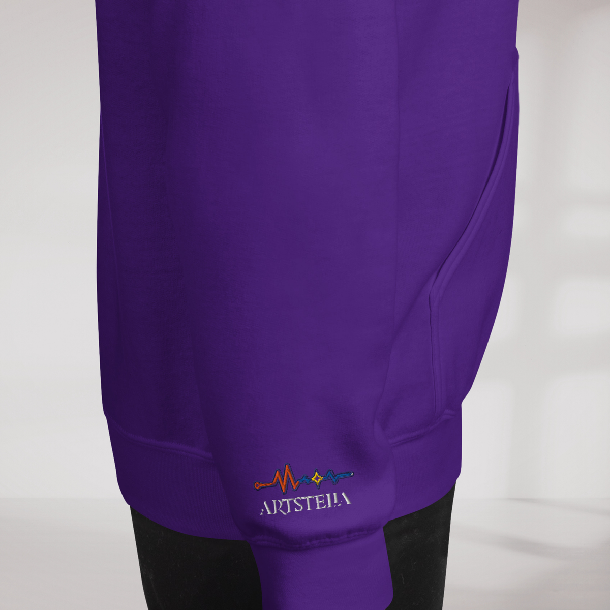 Pulse Wanderer Hoodie Retro – Farbe Lila – Ansicht 6