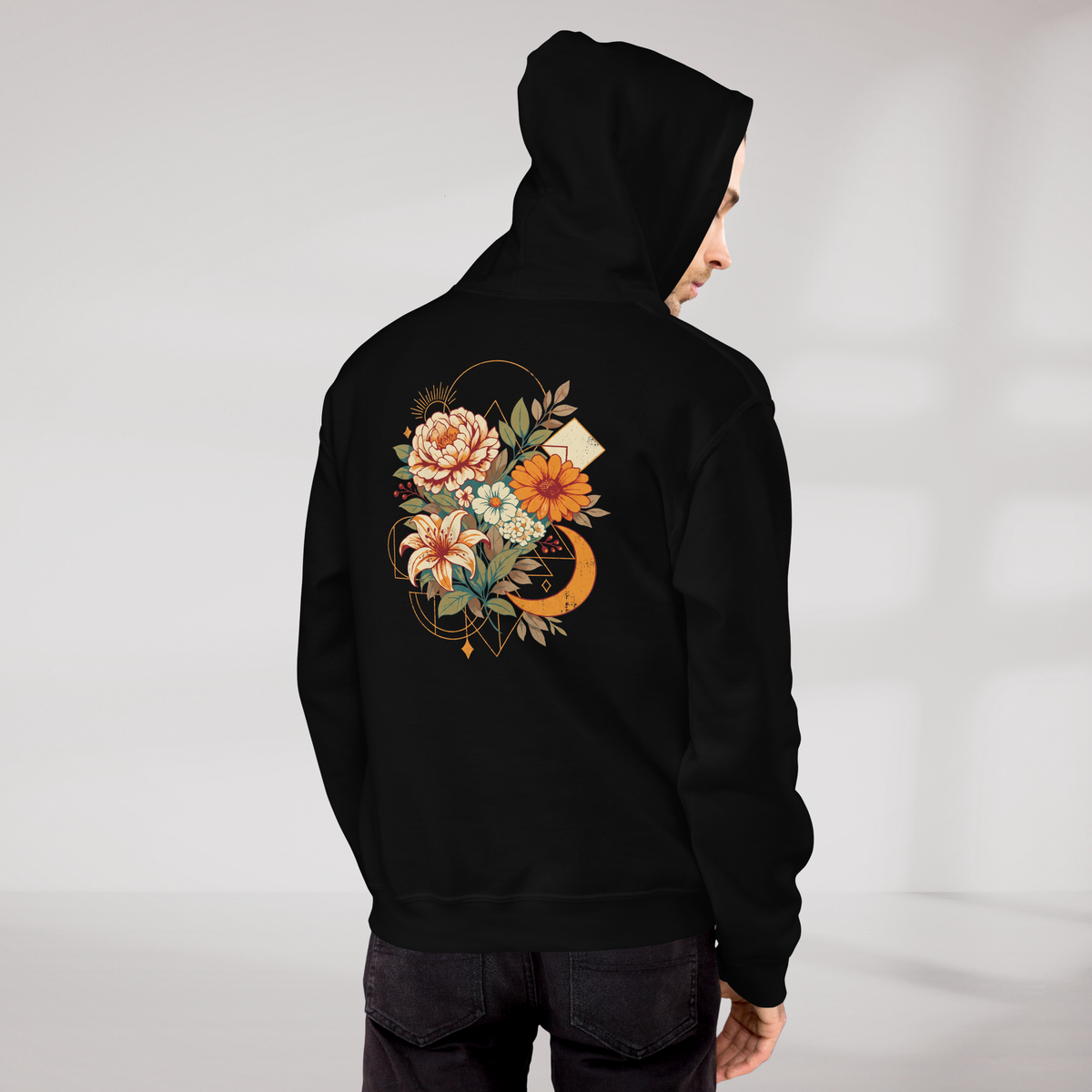 Bloom Seeker Hoodie Retro – Farbe Schwarz – Ansicht 9