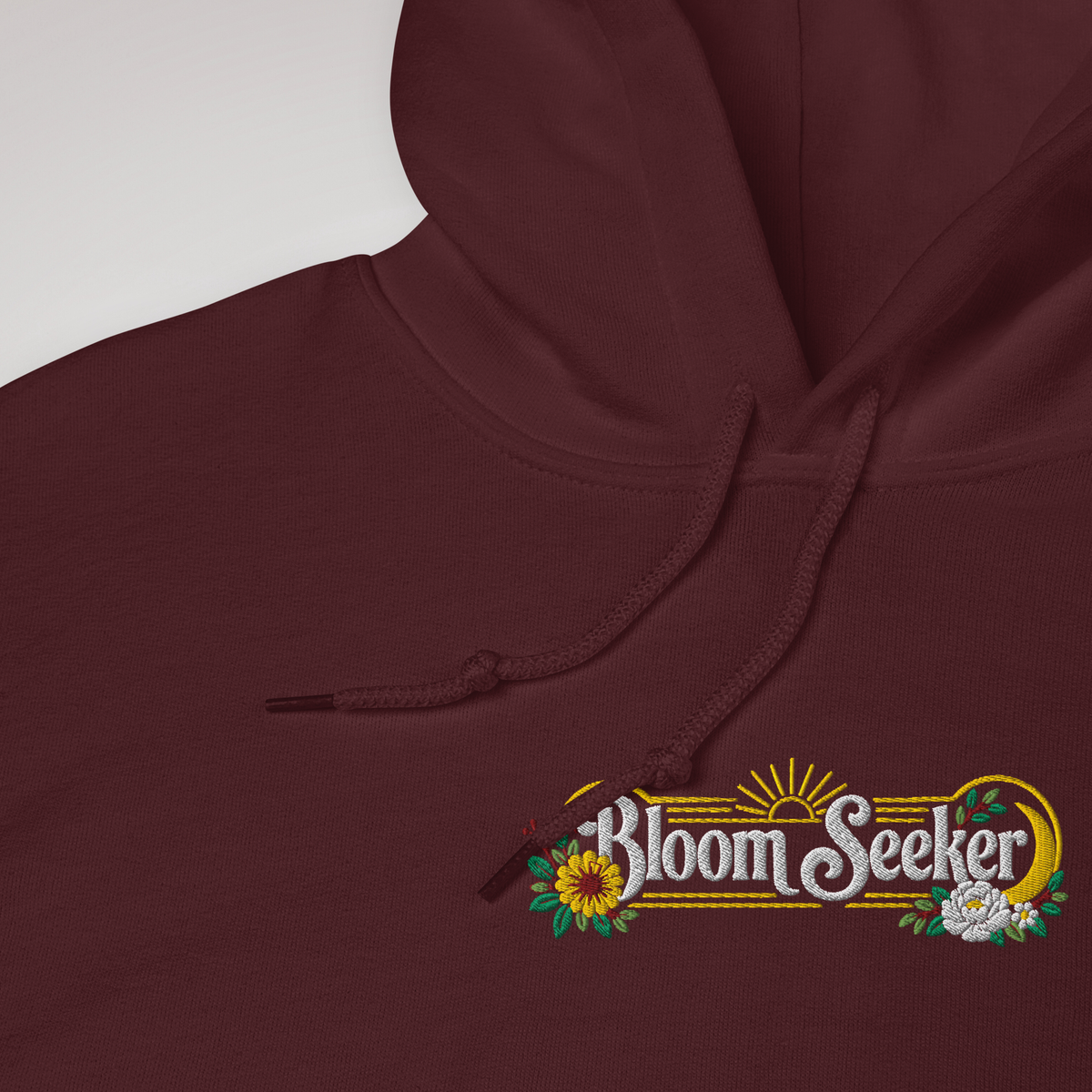 Bloom Seeker Hoodie Retro – Farbe Kastanienbraun – Ansicht 3