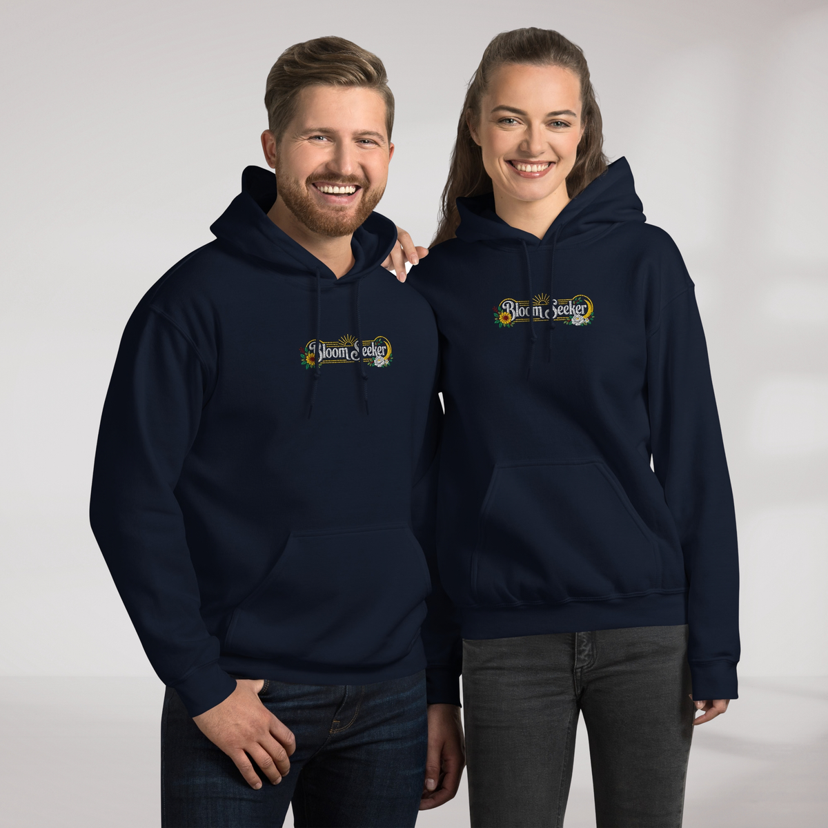 Bloom Seeker Hoodie Retro – Farbe Navy – Ansicht 7