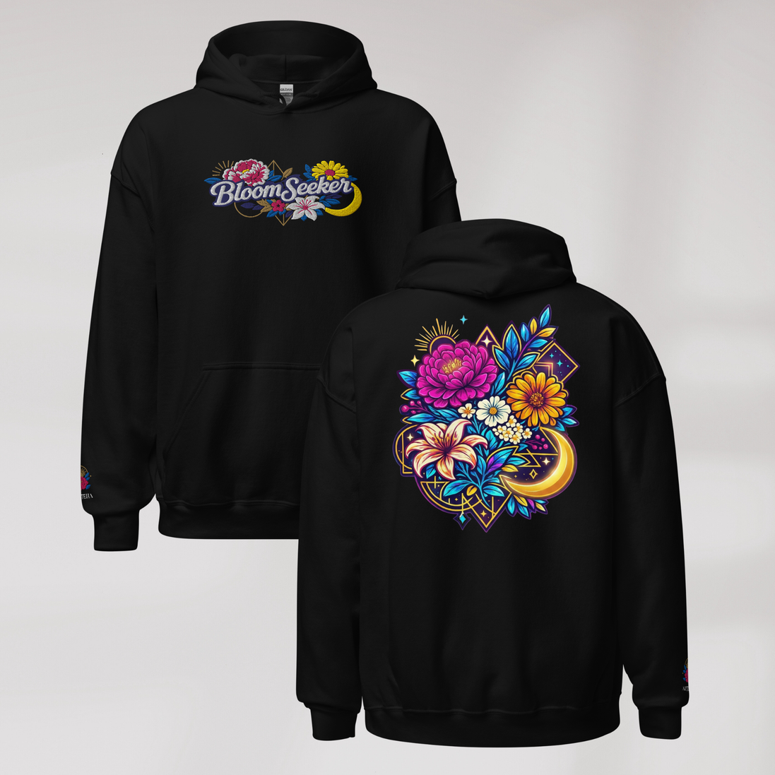 Bloom Seeker Hoodie Vibrant – Farbe Schwarz – Ansicht 1
