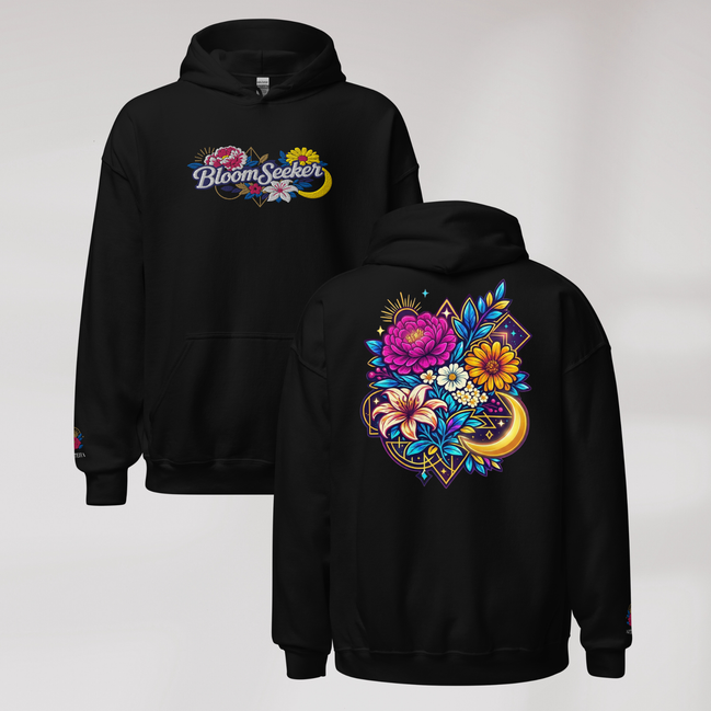 Bloom Seeker Hoodie Vibrant – Farbe Schwarz – Ansicht 1