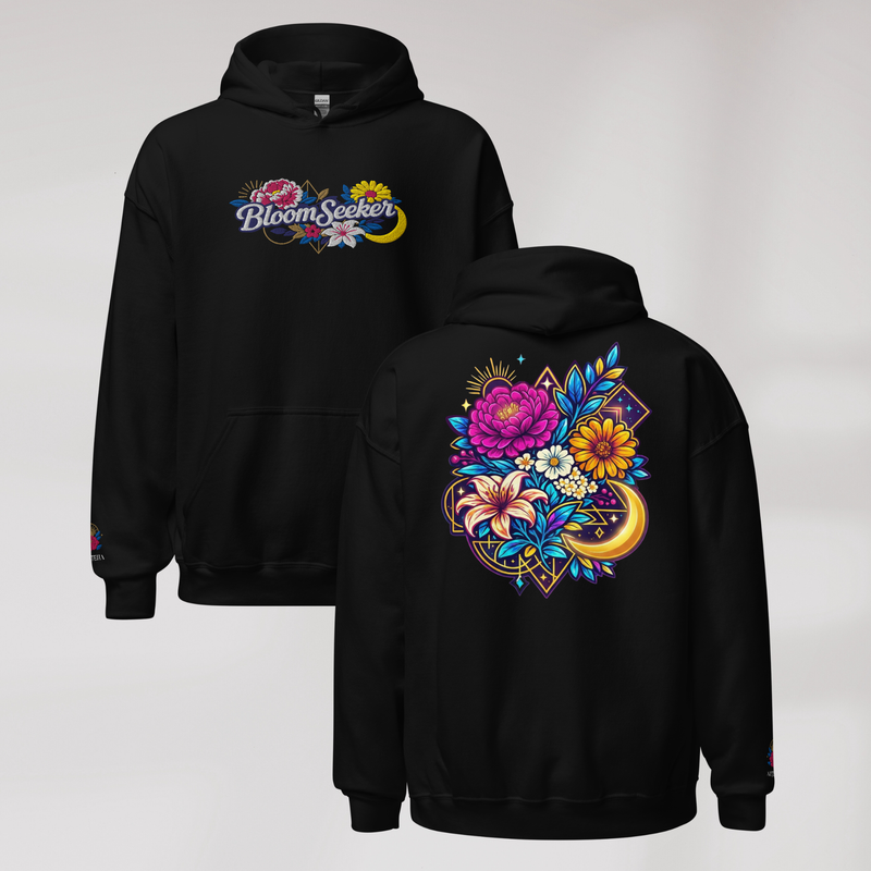 Bloom Seeker Hoodie Vibrant – Farbe Schwarz – Ansicht 1