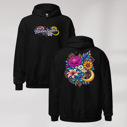 Bloom Seeker Hoodie Vibrant – Farbe Schwarz – Ansicht 1