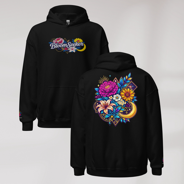 Bloom Seeker Hoodie Vibrant – Farbe Schwarz – Ansicht 1