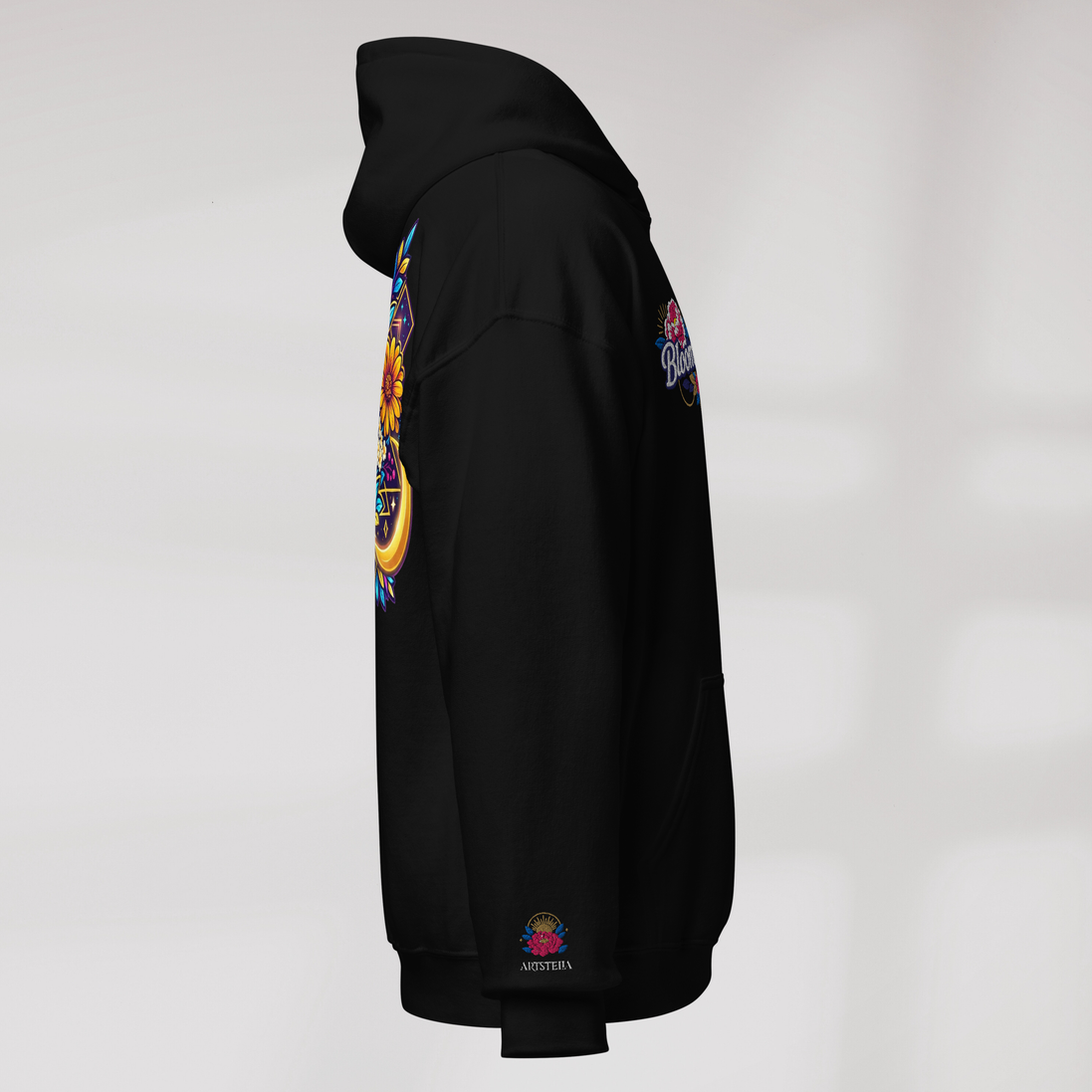 Bloom Seeker Hoodie Vibrant – Farbe Schwarz – Ansicht 2