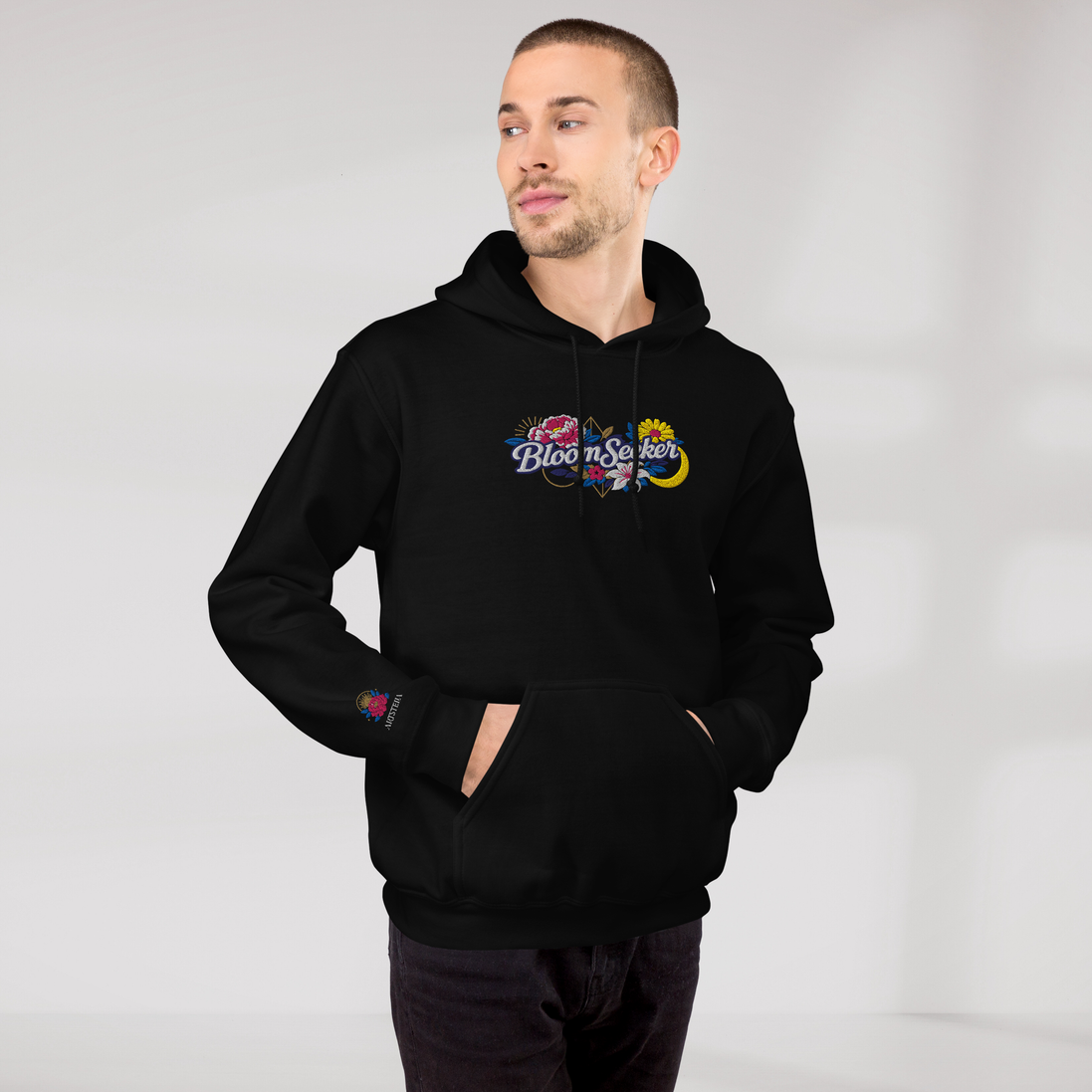 Bloom Seeker Hoodie Vibrant – Farbe Schwarz – Ansicht 5