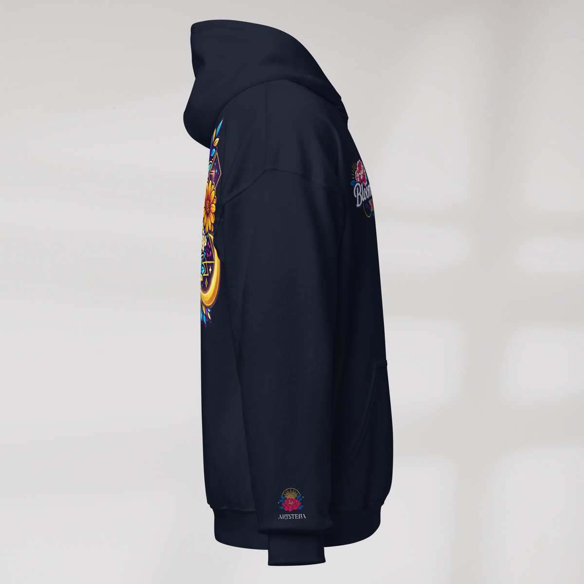 Bloom Seeker Hoodie Vibrant – Farbe Navy – Ansicht 2