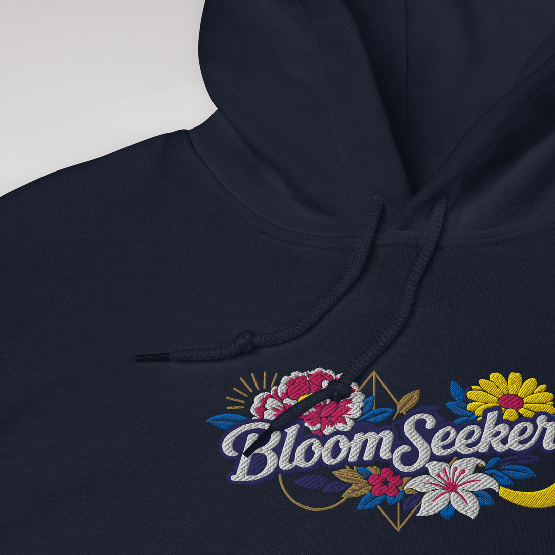 Bloom Seeker Hoodie Vibrant – Farbe Navy – Ansicht 8