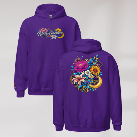 Bloom Seeker Hoodie Vibrant – Farbe Lila – Ansicht 1