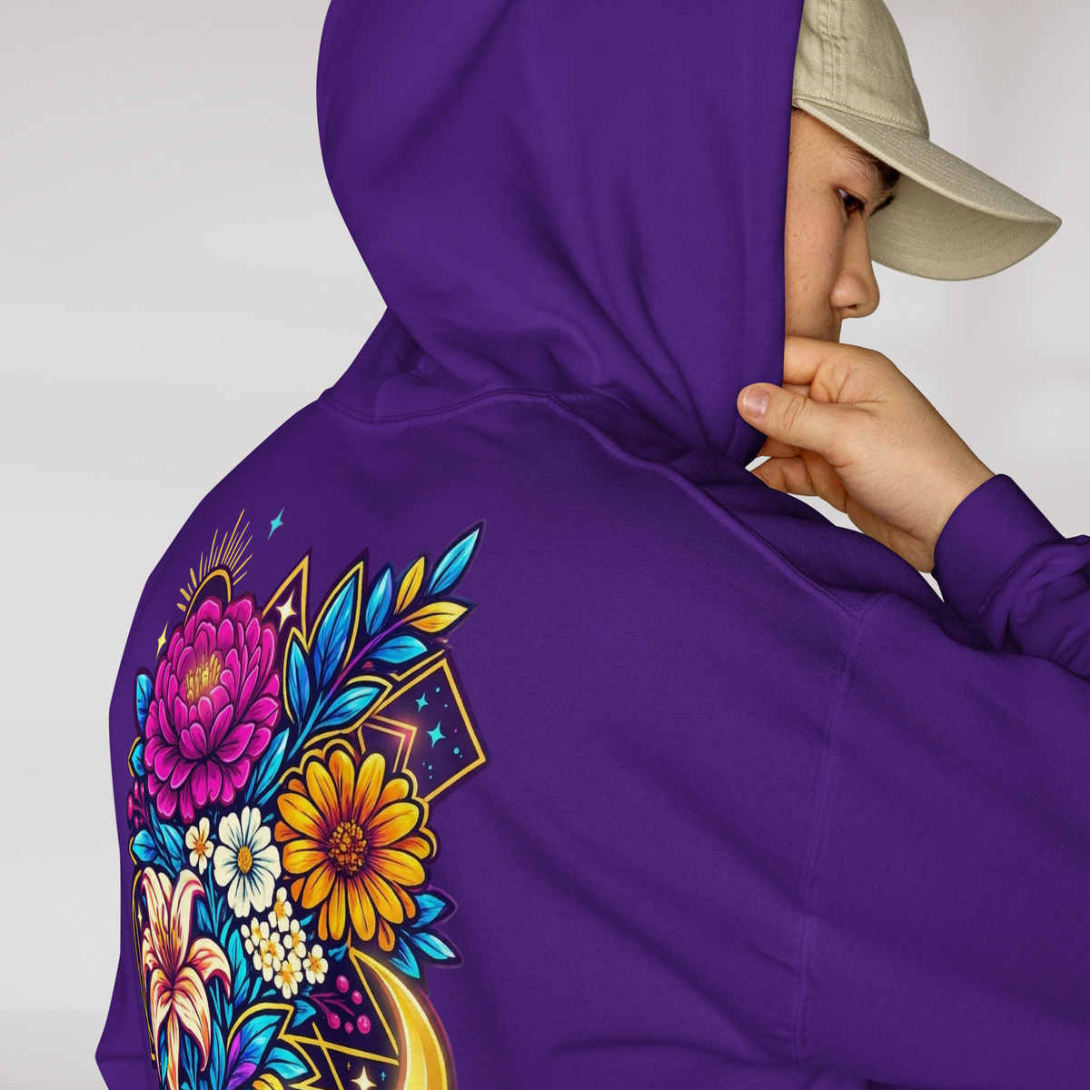 Bloom Seeker Hoodie Vibrant – Farbe Lila – Ansicht 5