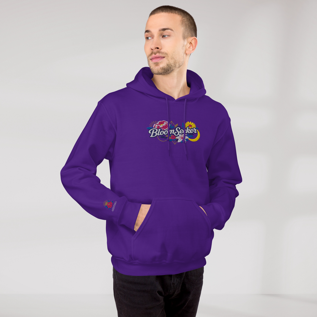 Bloom Seeker Hoodie Vibrant – Farbe Lila – Ansicht 6