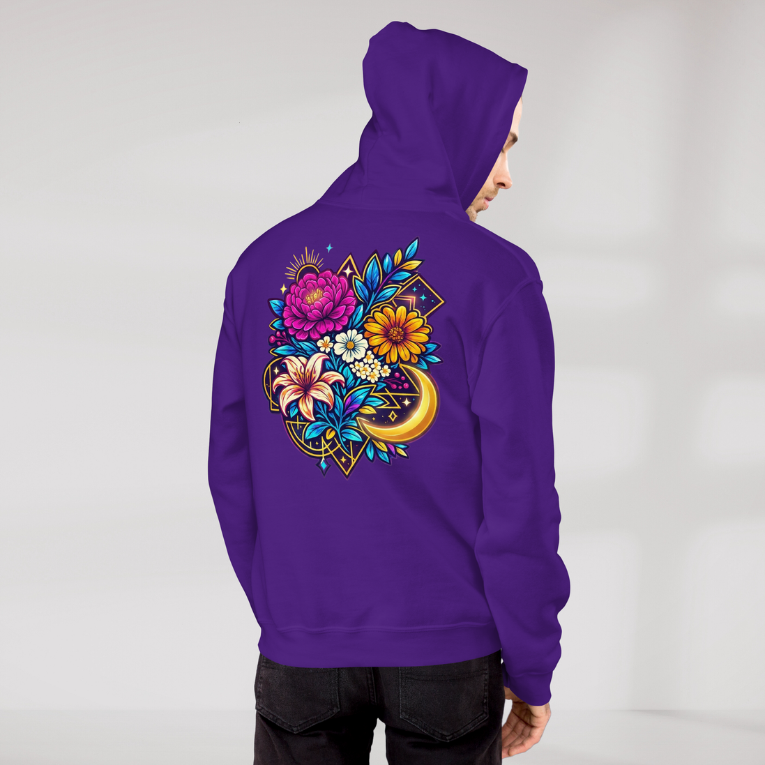 Bloom Seeker Hoodie Vibrant – Farbe Lila – Ansicht 7