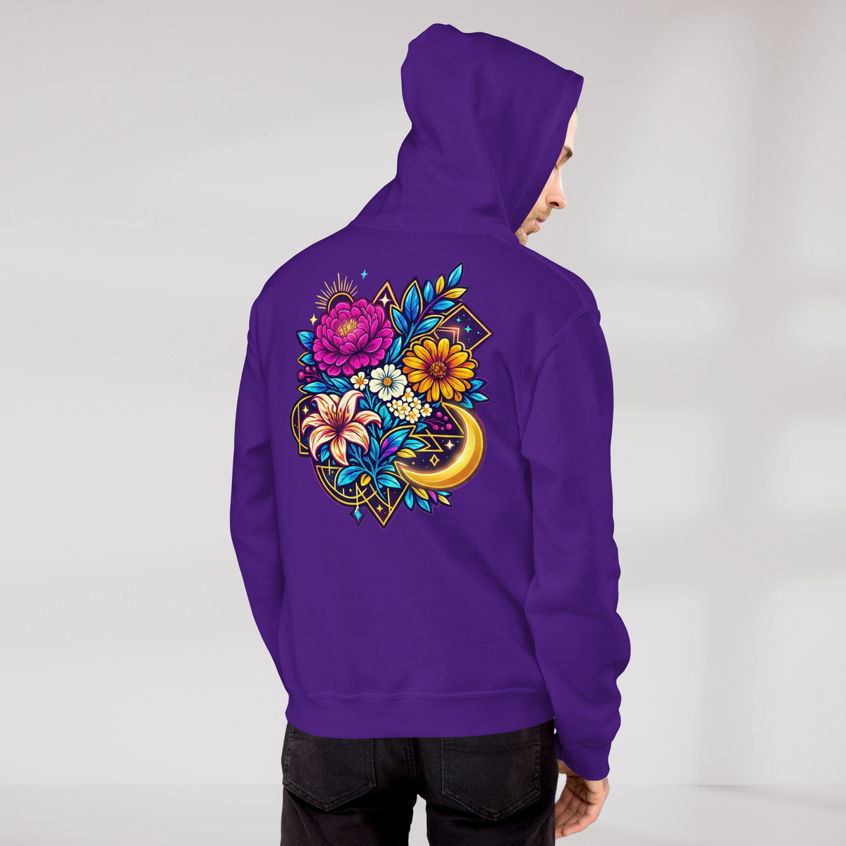 Bloom Seeker Hoodie Vibrant – Farbe Lila – Ansicht 7