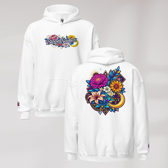 Bloom Seeker Hoodie Vibrant – Farbe Weiß – Ansicht 1