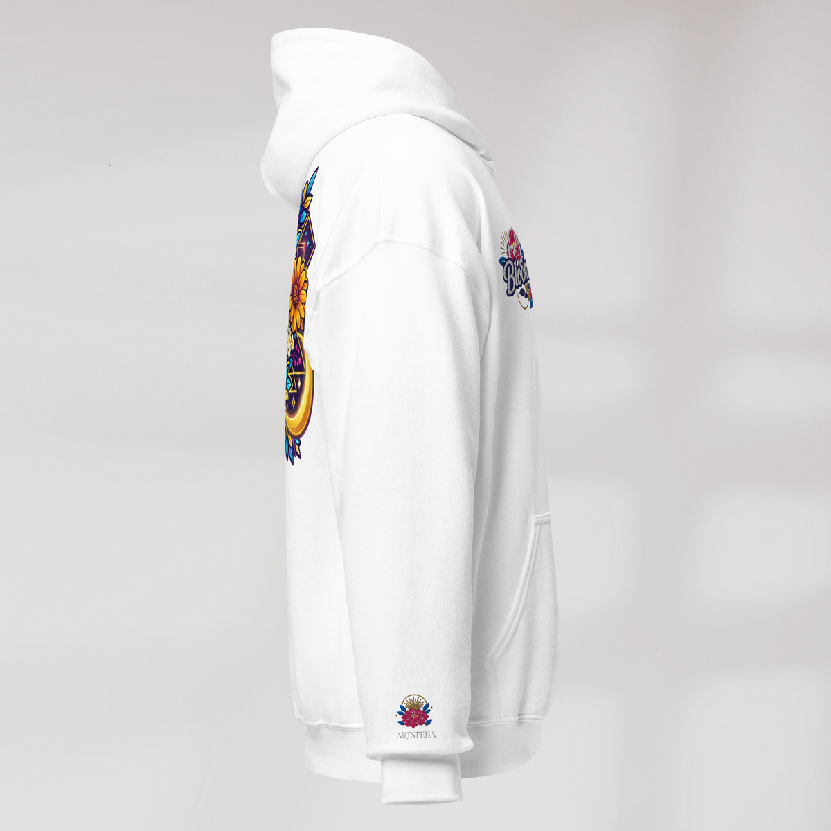 Bloom Seeker Hoodie Vibrant – Farbe Weiß – Ansicht 2