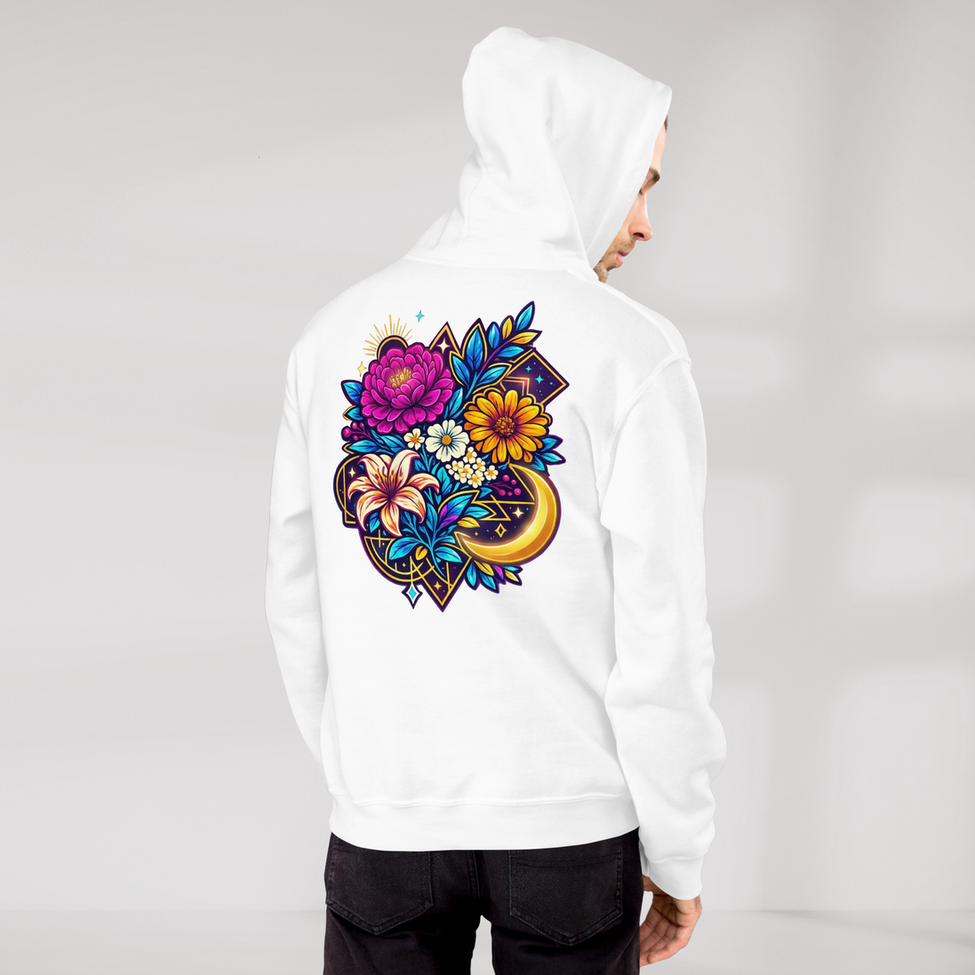 Bloom Seeker Hoodie Vibrant – Farbe Weiß – Ansicht 6