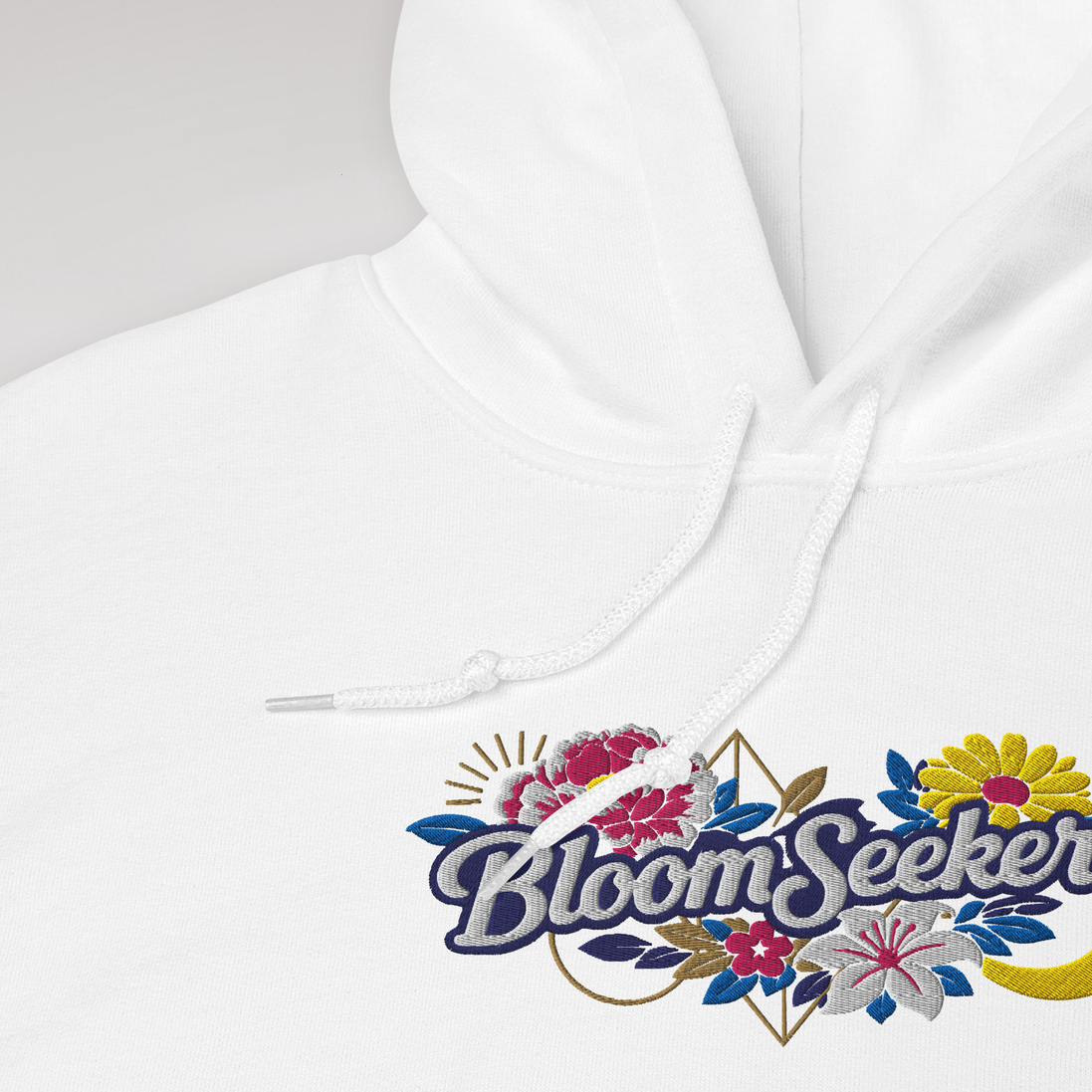 Bloom Seeker Hoodie Vibrant – Farbe Weiß – Ansicht 8