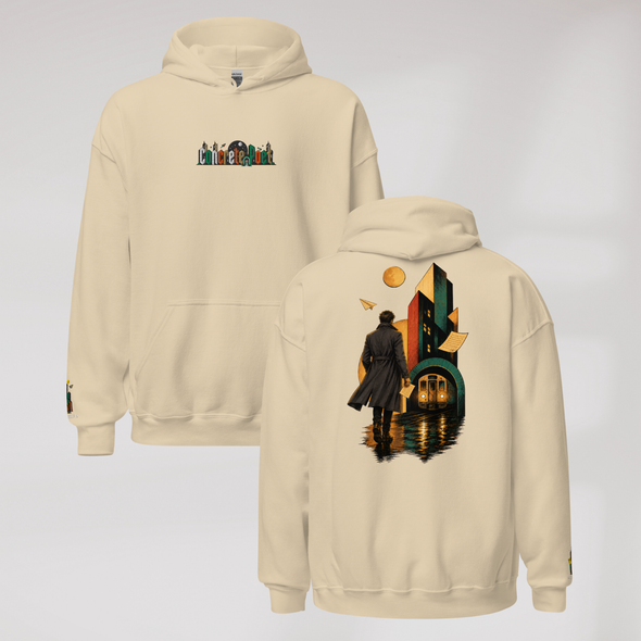 Concrete Poet Hoodie Retro (M) – Farbe Sand – Ansicht 1