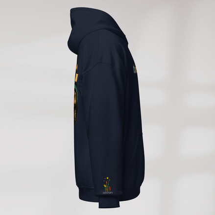 Concrete Poet Hoodie Retro (M) – Farbe Navy – Ansicht 2