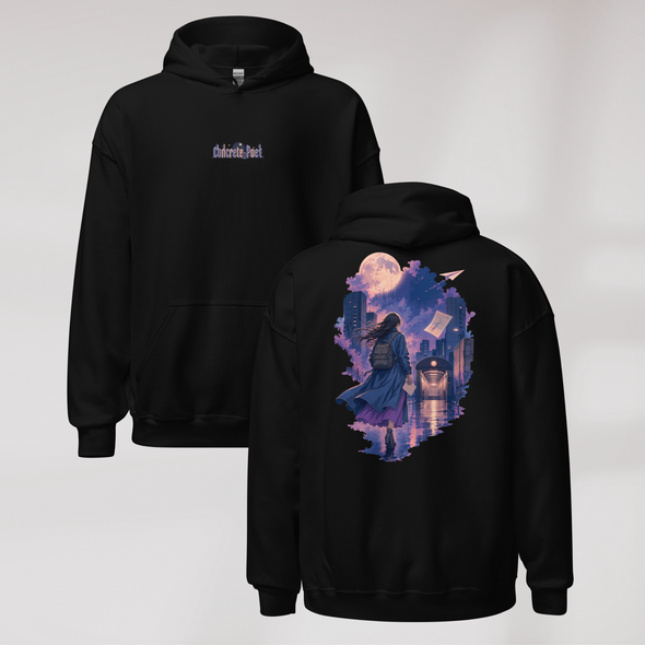 Concrete Poet Hoodie Soft – Farbe Schwarz – Ansicht 1
