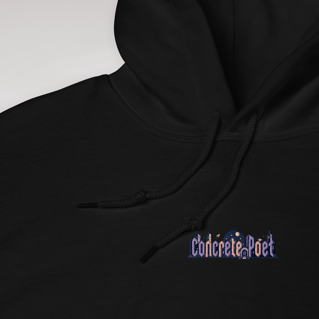 Concrete Poet Hoodie Soft – Farbe Schwarz – Ansicht 2