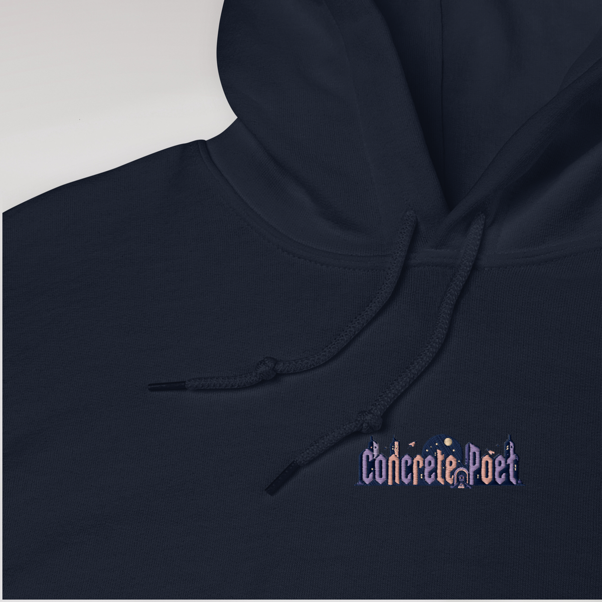 Concrete Poet Hoodie Soft – Farbe Navy – Ansicht 2