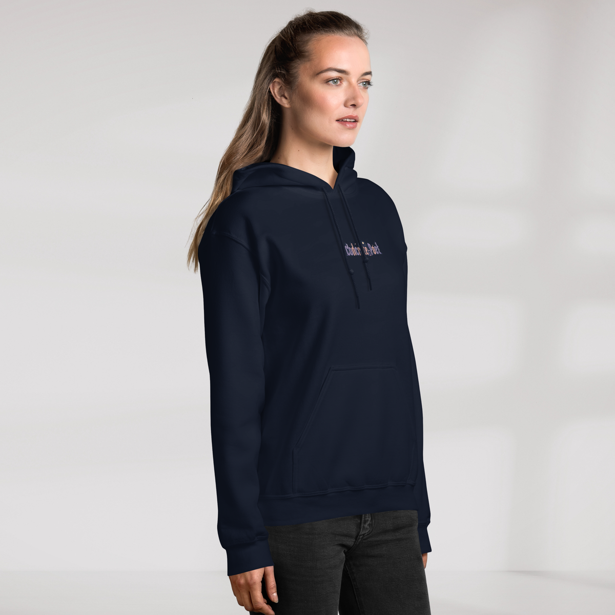 Concrete Poet Hoodie Soft – Farbe Navy – Ansicht 4