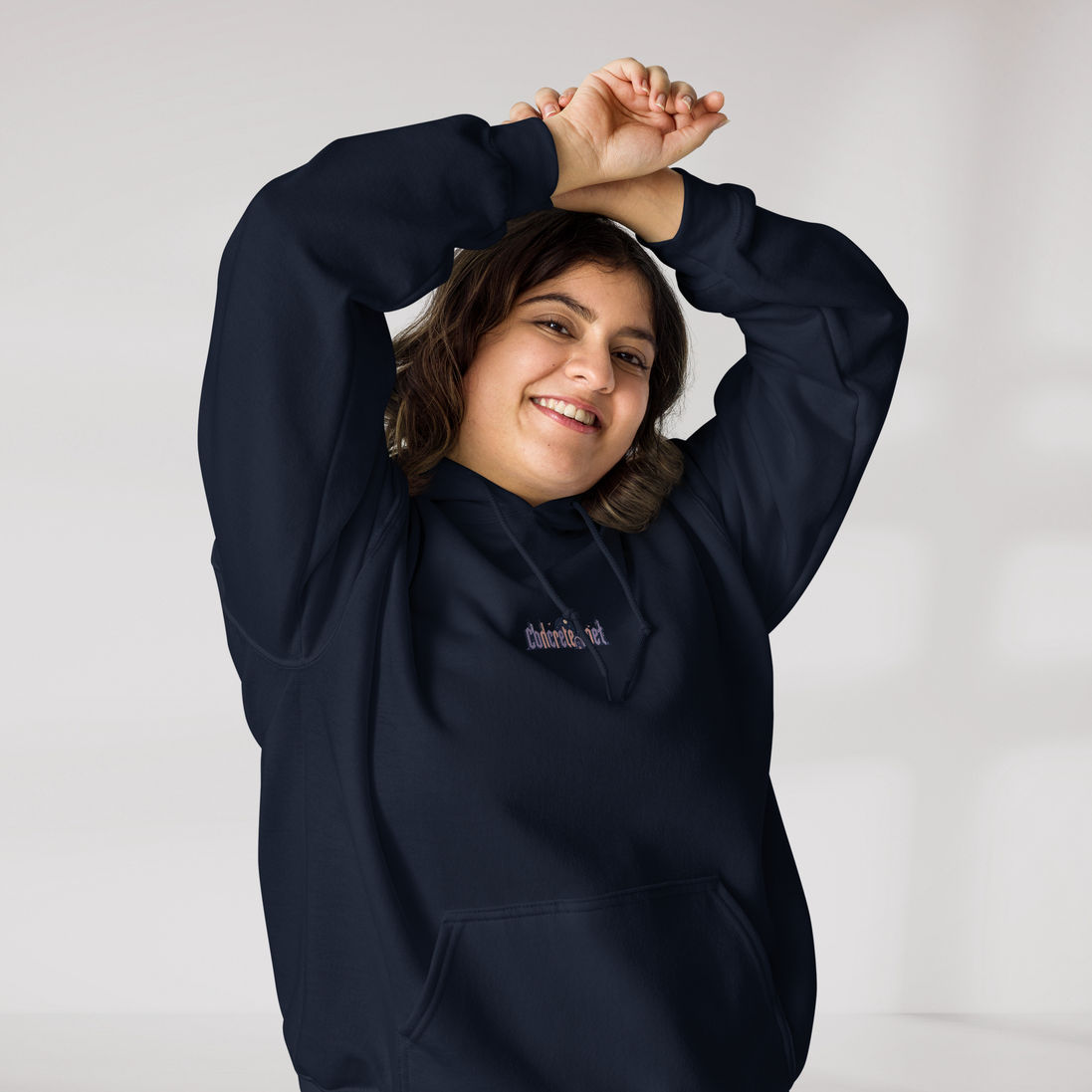 Concrete Poet Hoodie Soft – Farbe Navy – Ansicht 6