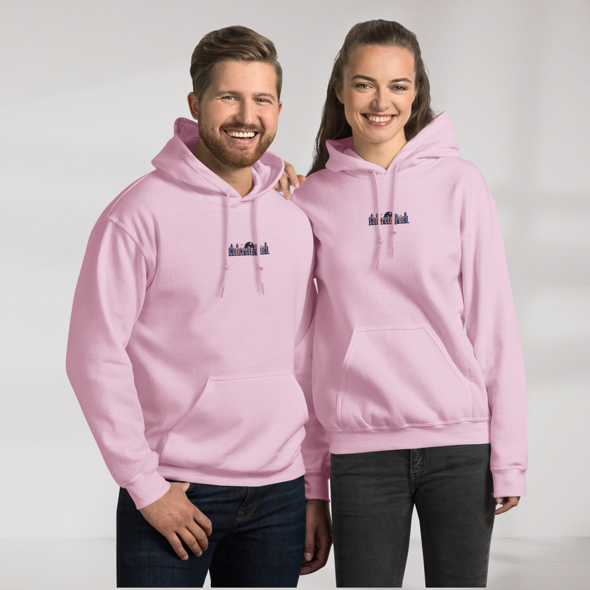Concrete Poet Hoodie Soft – Farbe Pink – Ansicht 4