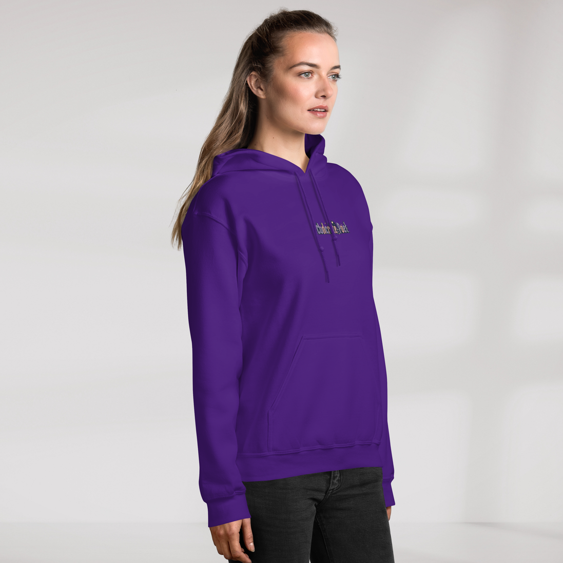 Concrete Poet Hoodie Soft – Farbe Lila – Ansicht 4