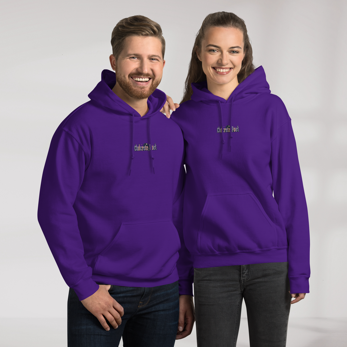 Concrete Poet Hoodie Soft – Farbe Lila – Ansicht 5