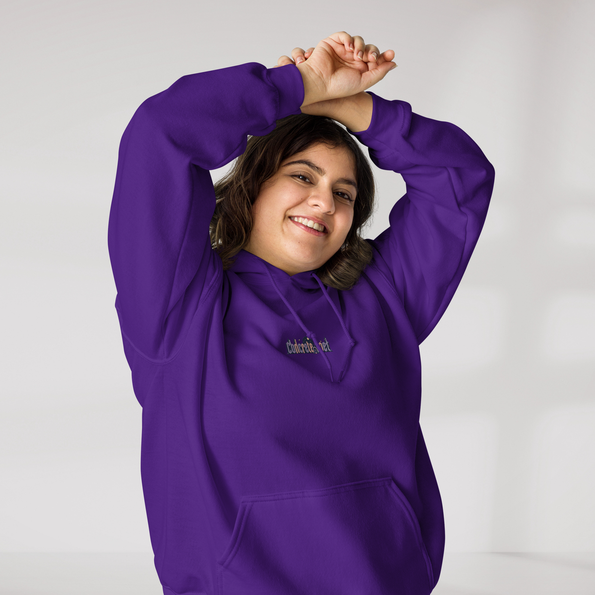 Concrete Poet Hoodie Soft – Farbe Lila – Ansicht 6