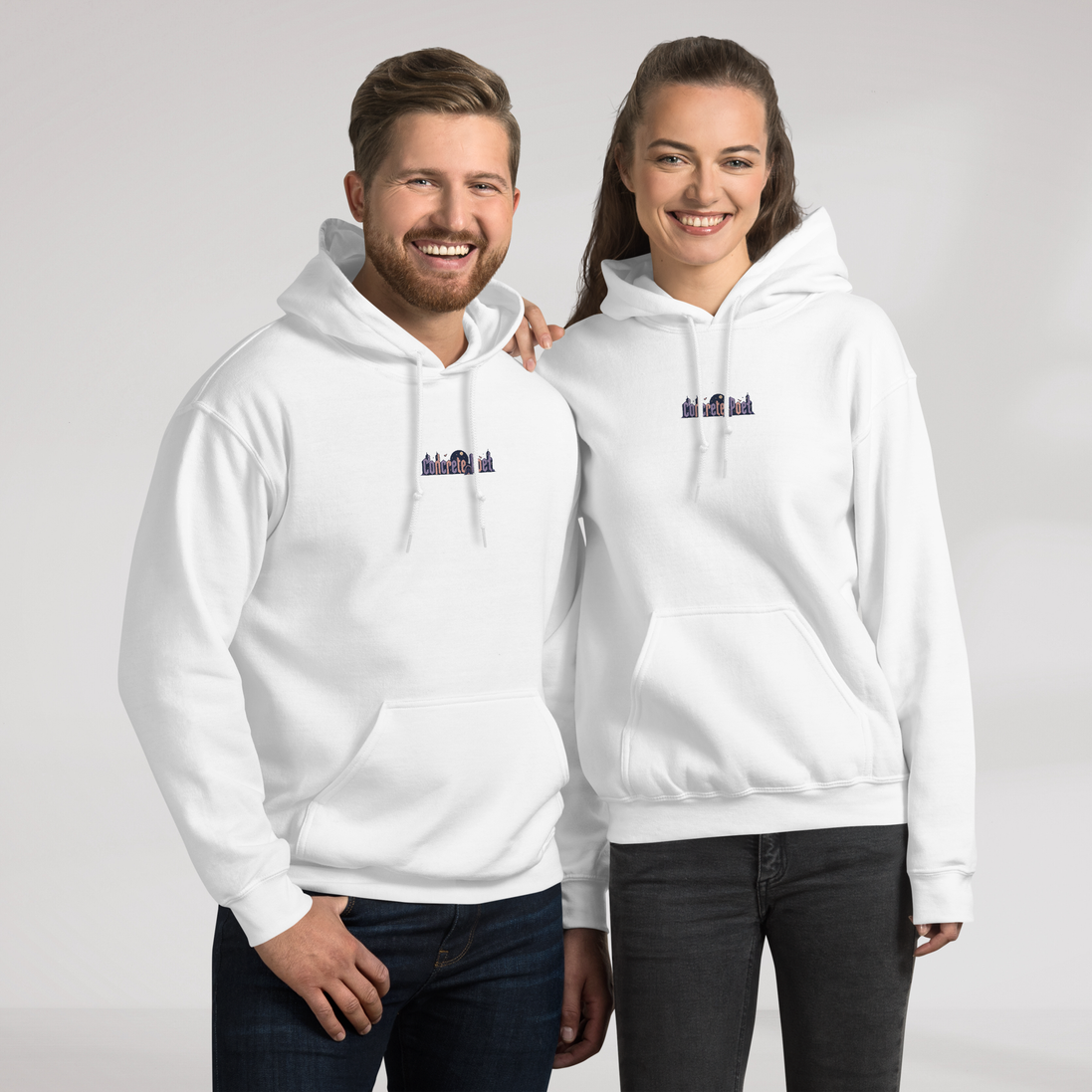 Concrete Poet Hoodie Soft – Farbe Weiß – Ansicht 5