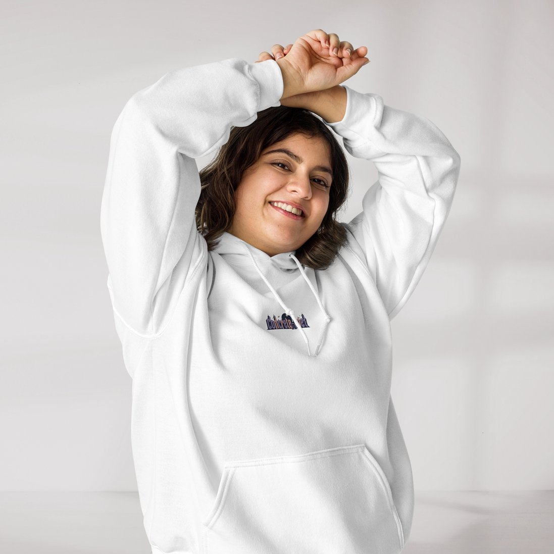 Concrete Poet Hoodie Soft – Farbe Weiß – Ansicht 6