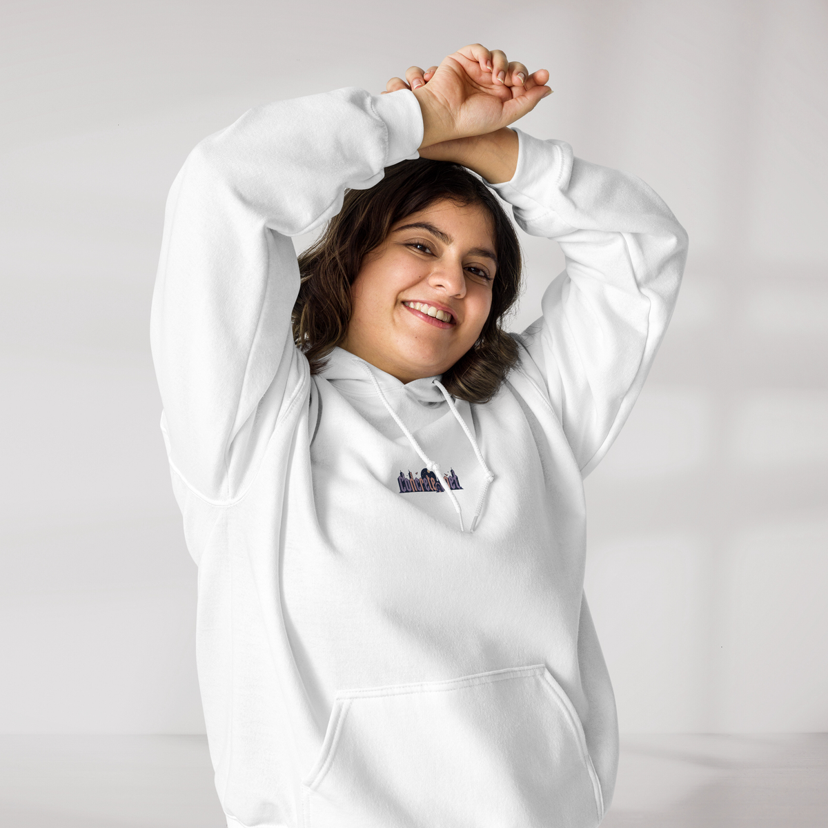 Concrete Poet Hoodie Soft – Farbe Weiß – Ansicht 6