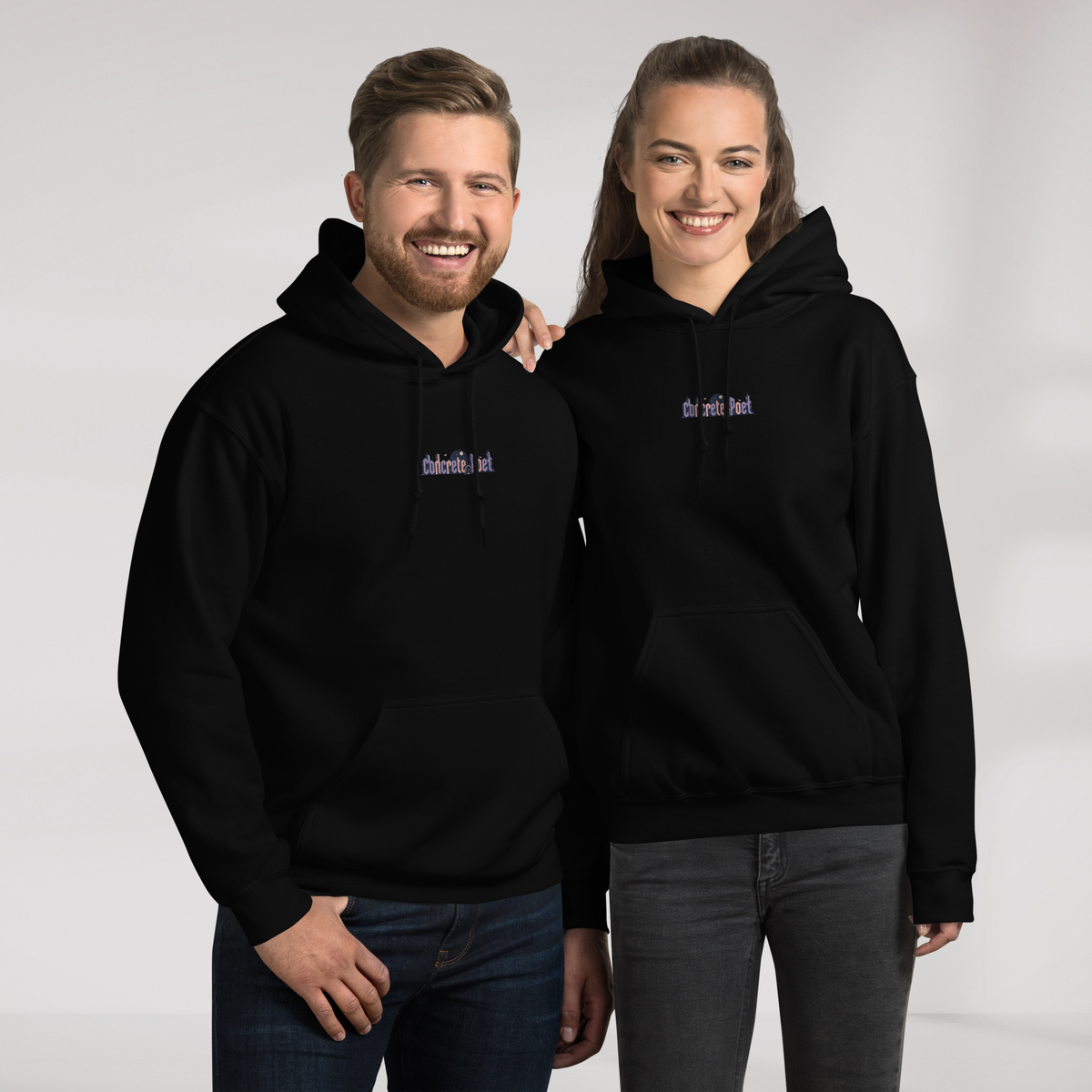 Concrete Poet Hoodie Soft – Farbe Schwarz – Ansicht 5