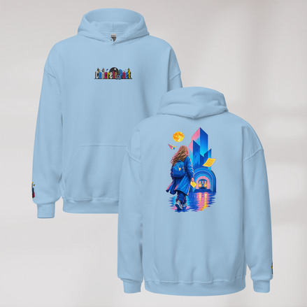 Concrete Poet Hoodie Vibrant (F) – Farbe Hellblau – Ansicht 1