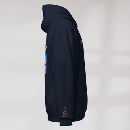 Concrete Poet Hoodie Vibrant (F) – Farbe Navy – Ansicht 2