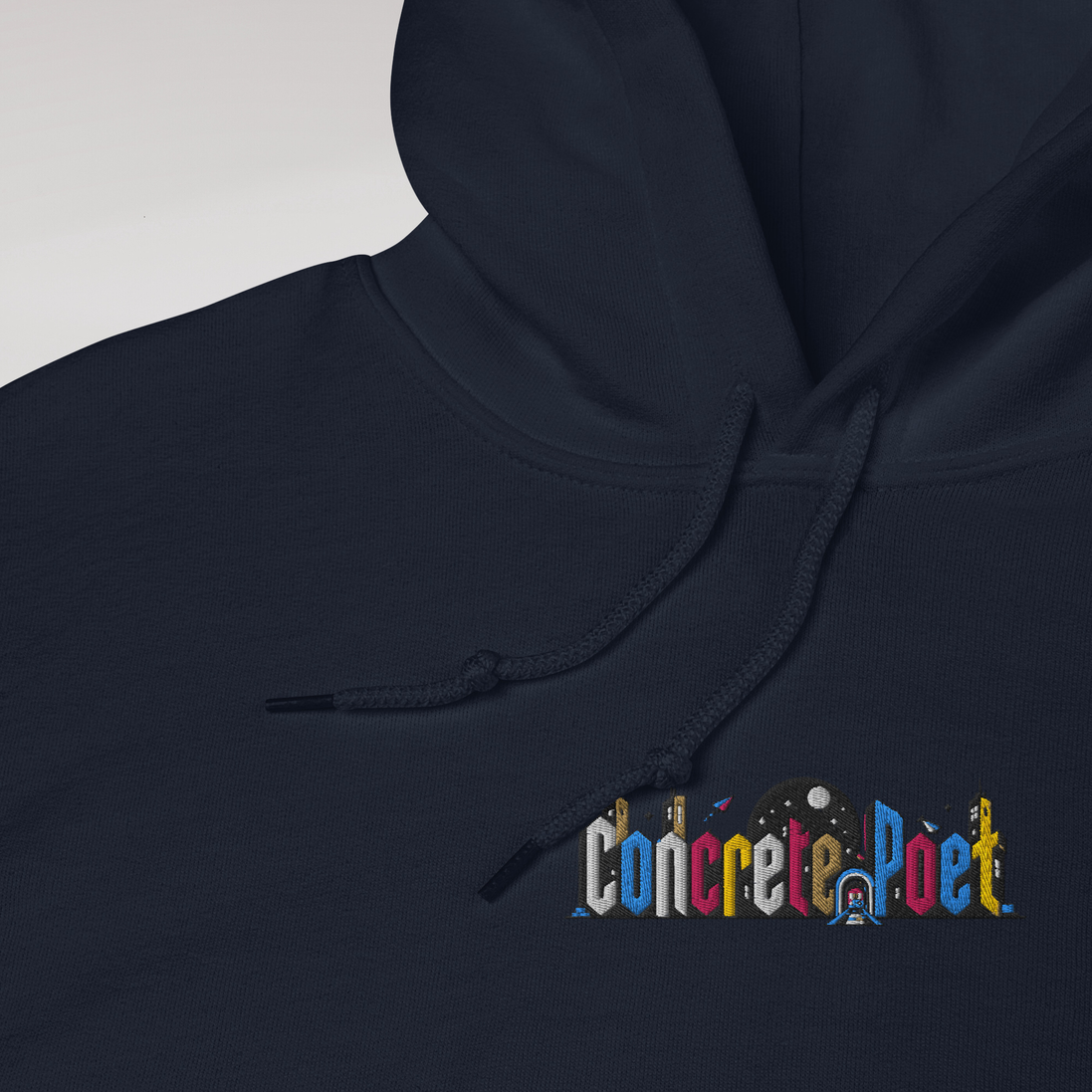 Concrete Poet Hoodie Vibrant (F) – Farbe Navy – Ansicht 3