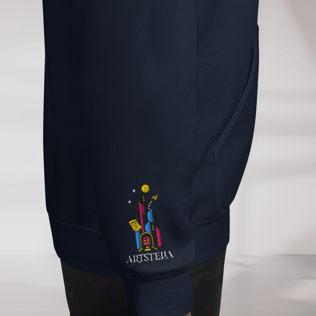 Concrete Poet Hoodie Vibrant (F) – Farbe Navy – Ansicht 5