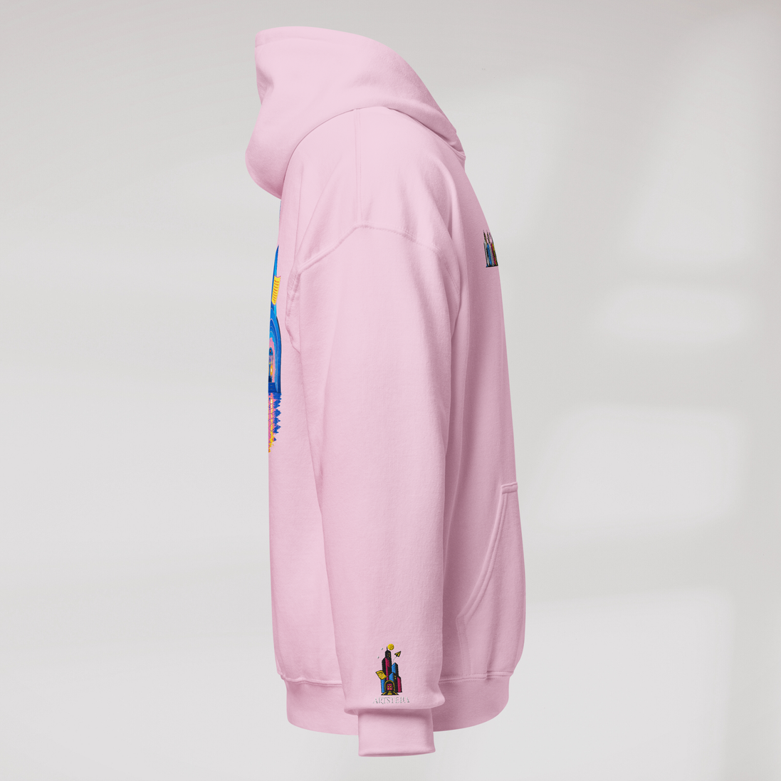 Concrete Poet Hoodie Vibrant (F) – Farbe Pink – Ansicht 2