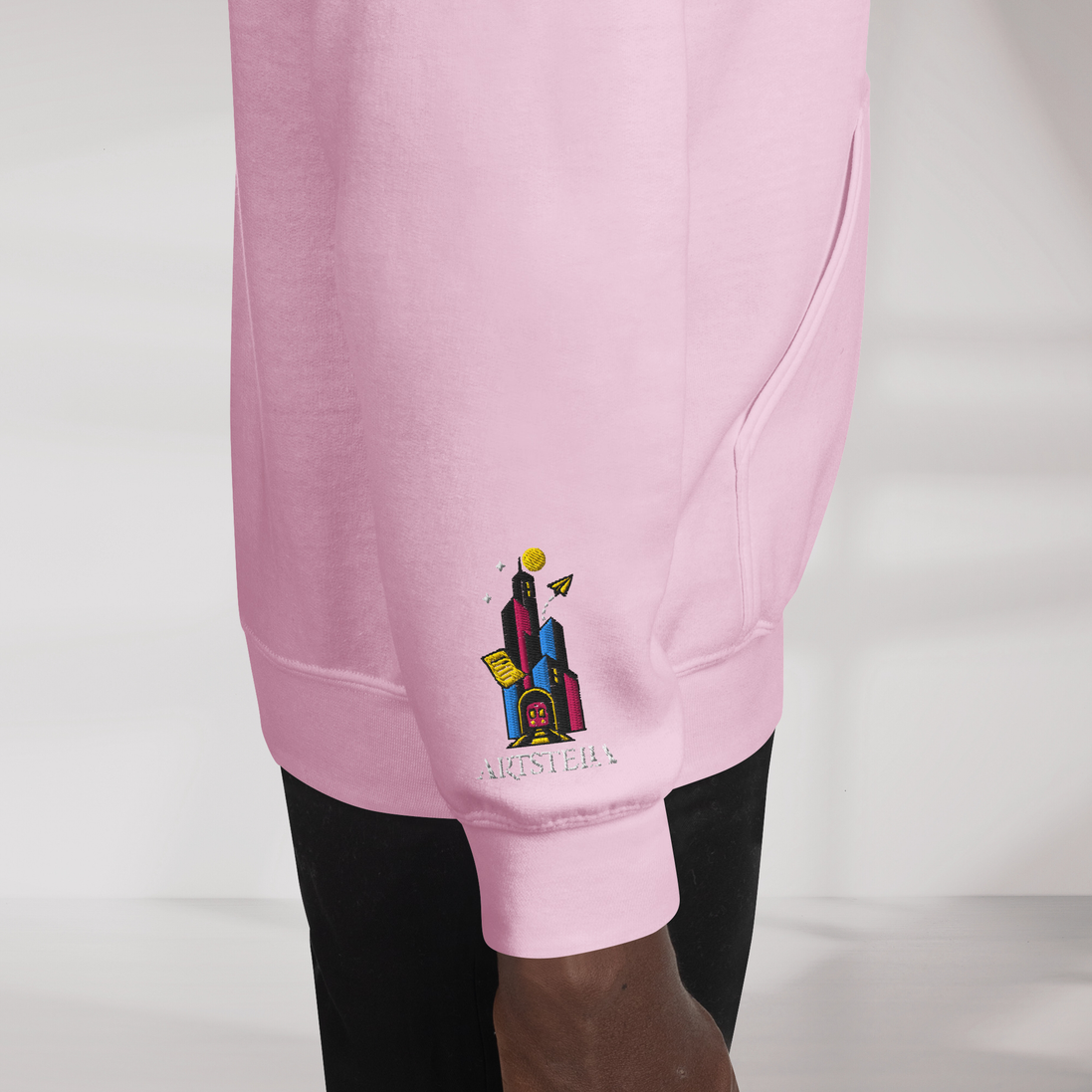 Concrete Poet Hoodie Vibrant (F) – Farbe Pink – Ansicht 5